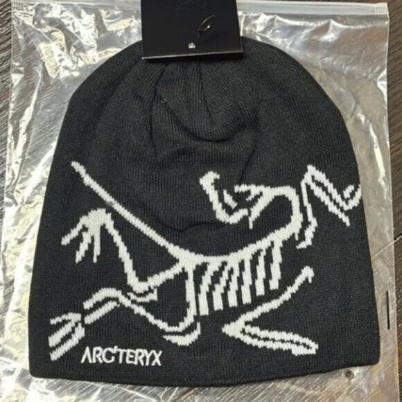 Arc'teryx Black Beanie Birdhead Toque New - Picture 2 of 5